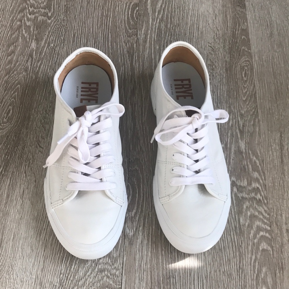 FRYE Leather White Sneakers